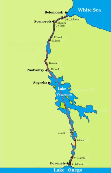 File:Map of the White Sea-Baltic Canal en.png