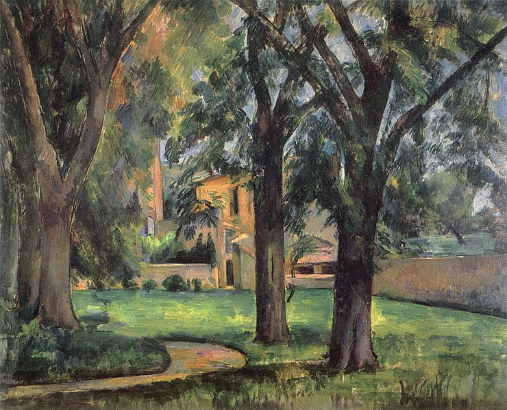 File:Marronniers et ferme du Jas de Bouffan, par Paul Cézanne, FWN 202.jpg