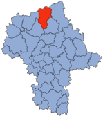 Localização do Condado de Przasnysz na Mazóvia.