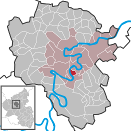 Kaart van Mesenich (Rijnland-Palts)