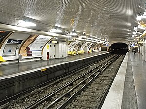 Tunnelbanestationen Sentier.