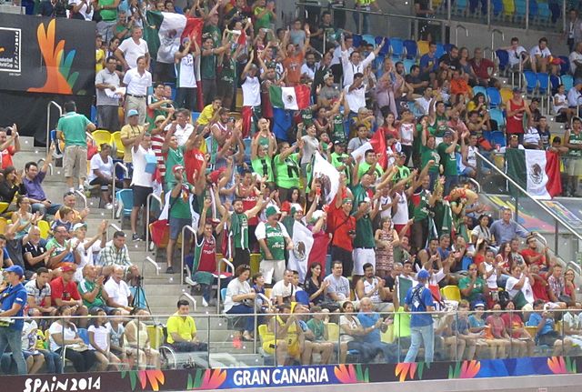 Fans of Team Mexico at the 2014 Basketball World Cup