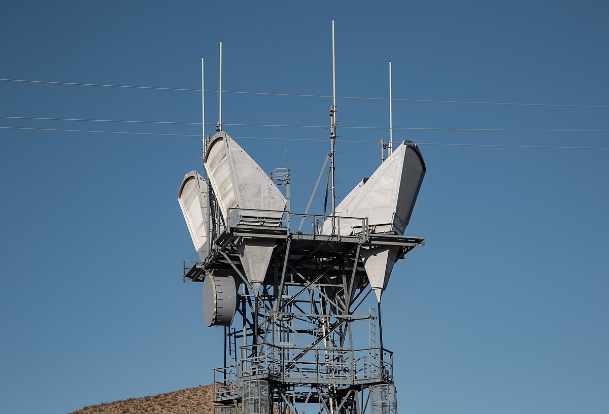 microwave communications tower