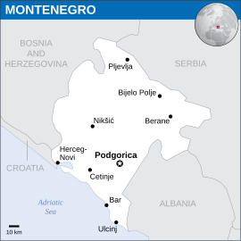 Montenegro - Beliggenhetskart (2013) - MNE - UNOCHA.svg