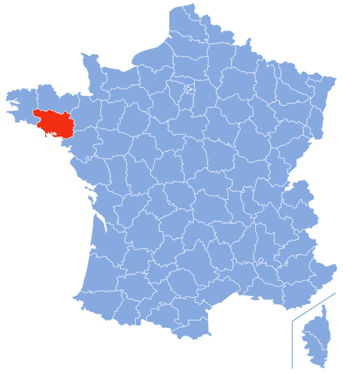 莫尔比昂省在法国的位置