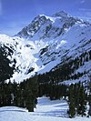 Nearby Mt. Shuksan, Washington during winter.