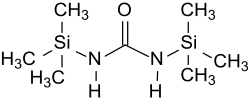 Strukturformel von N,N'-Bis(trimethylsilyl)harnstoff