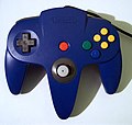 Blue standard controller from Nintendo