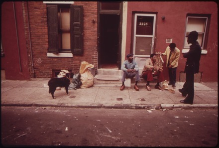 Jobless black workers in the heat of the Philadelphia summer, 1973