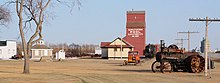 Pioneer village at the Saskatchewan Western Development Museum in North Battleford North Battleford SK - grain elevator.jpg