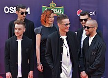 O.Torvald at the Eurovision Song Contest opening ceremony O.Torvald Red Carpet Kyiv 2017.jpg