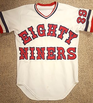 1975 Oklahoma City 89ers game worn home jersey