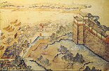 The walled Old City of Shanghai in the 17th century