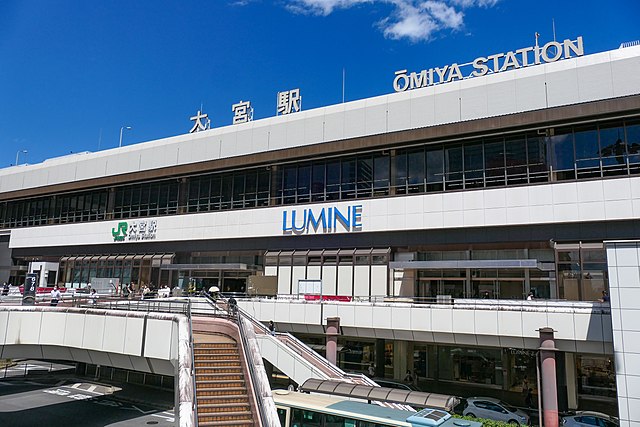 West of Omiya Station in August 2021