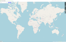 La carte mondiale d'OpenStreetMap