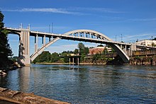 Городской мост Орегон, панорамный вид с рыбацкой пристани (2013) - 1.jpg
