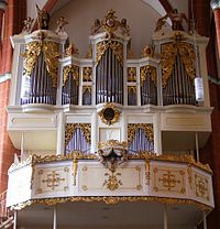 Orgelprospekt der Homberger Stadtkirche St. Marien