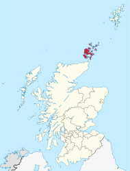 Orkney na karti Škotske
