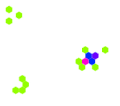 Animation du jeu de la vie sous forme d'une structure oscillante sur une grille hexagonale : propagation dans un écosystème.