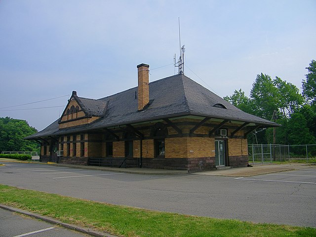 The 1897 Pittsburgh and Lake Erie Railroad station in Beaver