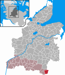 Läget för kommunen Padenstedt i Kreis Rendsburg-Eckernförde