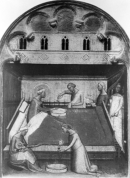File:Painting of the birth of the Virgin. Wellcome L0014253.jpg