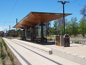 Philip Avenue light rail stop November 2019.jpg