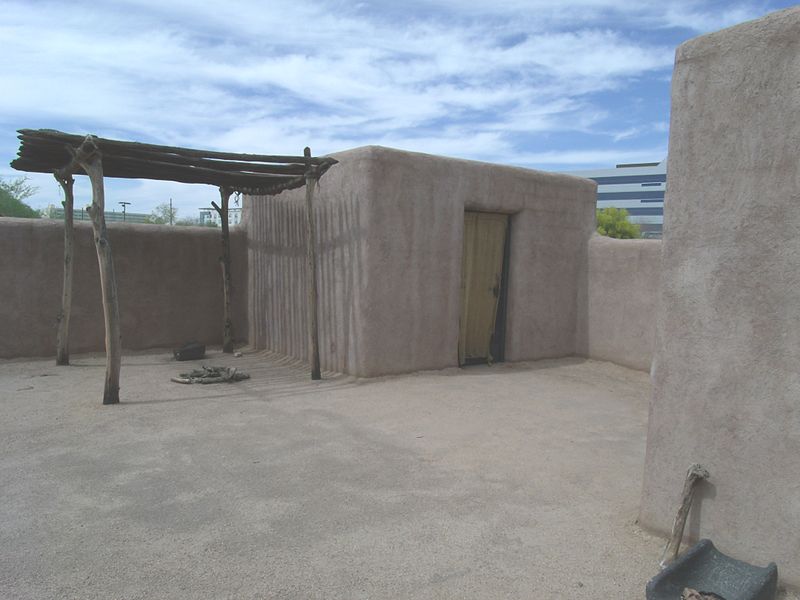 File:Phoenix-Pueblo Grande Ruin-Adobe Compound Replica-1.JPG