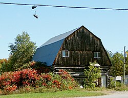 The Kiji Woodwork. Formerly known as the Meness Family Farm, it is now used as a workshop for carpentry courses.