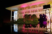 Government House illuminated for the Queen's Platinum Jubilee in 2022