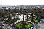 Arequipa, Peru - Widok na plac - Plaza de Armas Ar