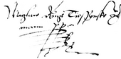 signature de Venceslas III Adam de Cieszyn