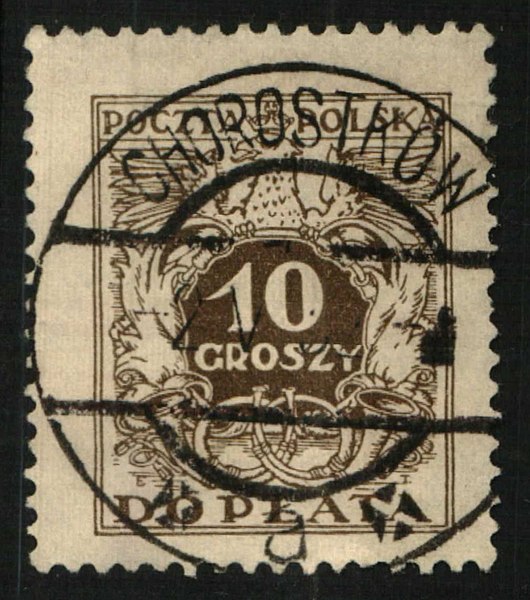 File:Polish-postage-due-stamp-1924-cancel-Chorostkow.jpg