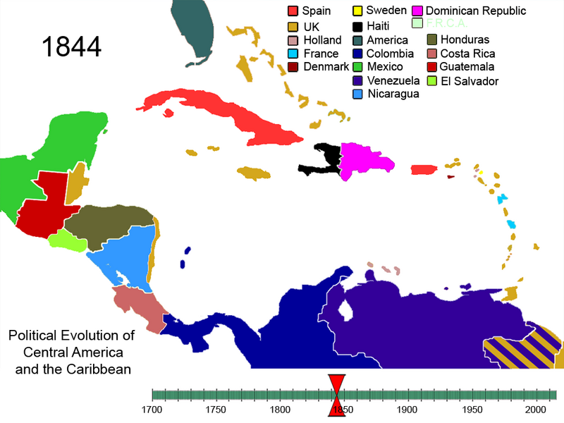 File:Political Evolution of Central America and the Caribbean 1844.png