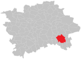 Расположение Uhříněves в Праге