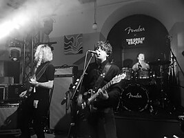 Групата, участваща в Pattern, по време на The Great Escape Festival в Брайтън