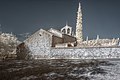 Français : Église Saint Marie, Le Vila, Reynès (Pyrénées-Orientales, Languedoc-Roussillon, France) photographiée avec un filtre infrarouge 720 nm. Català: Església Santa Maria, El Vilar, Reiners (Pirineus Orientals, Llenguadoc-Rosselló, França) fotografiadat amb un filtre infraroig 720 nm. Español: Iglesia Santa Maria, Le Vila, Reynès (Pirineos Orientales, Languedoc-Rosellón, Francia)} fotografiada con un filtro infrarrojo 720 nm. -----   This image was created with Qtpfsgui.