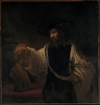 Aristotle with a Bust of Homer (1653) at the Metropolitan Museum of Art in New York City