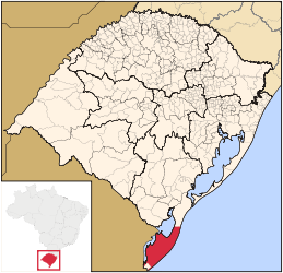 Santa Vitória do Palmar – Mappa