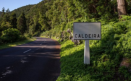 Road to Caldeira, Graciosa Island, Azores, Portugal