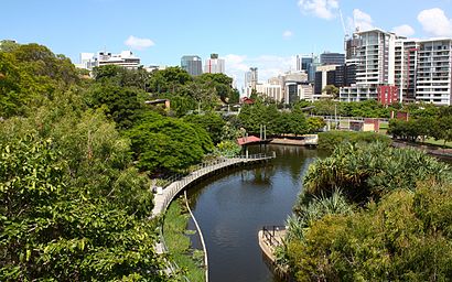 How to get to Roma Street Parkland with public transport- About the place