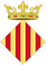 Royal arms of Aragon (Lozenge shaped and Crowned).svg