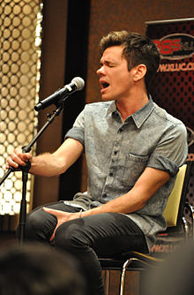 Ruess at a radio show in August 2012