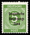 Overprint-issue from 1948 for the Soviet Occupation Zone, mint