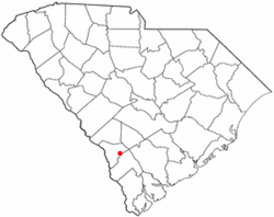 Location of Fairfax, South Carolina