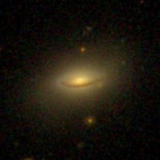 NGC 4074 Peculiar lenticular Galaxy in the constellation Coma Berenices