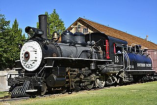 Southern Pacific 18 preserved American 4-6-0 locomotive