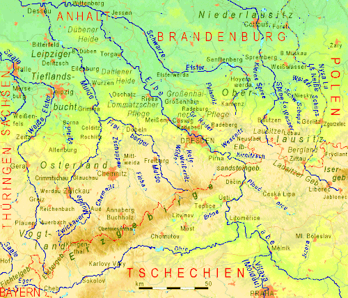 The topography of Saxony Sachsen2.gif