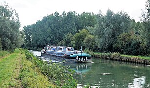 Barge from 1950 Biloute Fondue, on Lys River.