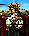 * Nomination A stained-glass window in Ohio depicting St. Rose of Lima --Nheyob 15:58, 17 January 2024 (UTC) * Promotion  Support Good quality. --Plozessor 16:09, 17 January 2024 (UTC)